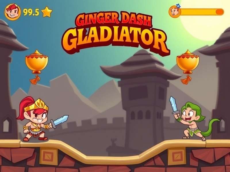 Ginger Dash Gladiator Gameplay Screenshot